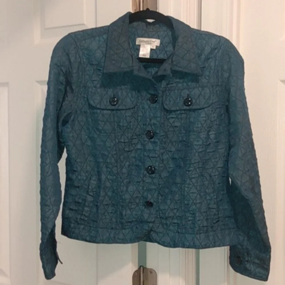 Coldwater Creek Crinkle Diamond Quilted Jacket - Picture 3 of 16